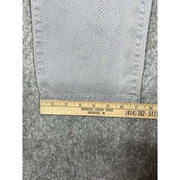 NYDJ Gray Snakeskin Print Jeans Womens Size 10 Stretch Relaxed Straight‎ Leg - Picture 13 of 13